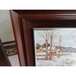 Средна картина масло на фазер Испания, хубава рамка - 3686